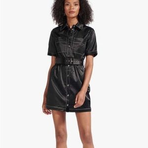 STAUD Bentley Belted Dress